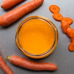 Cream of carrots and ginger